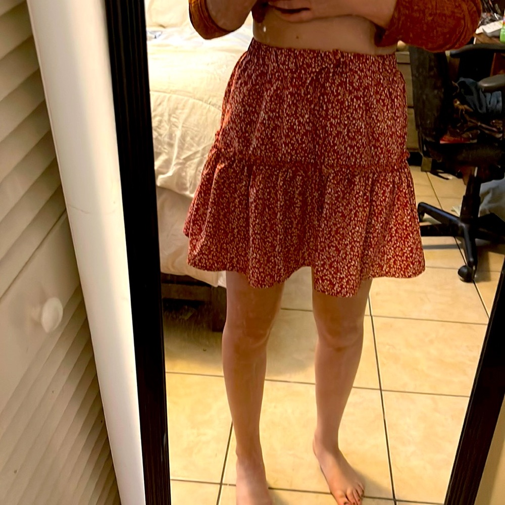Shein Ditzy Print Skirt